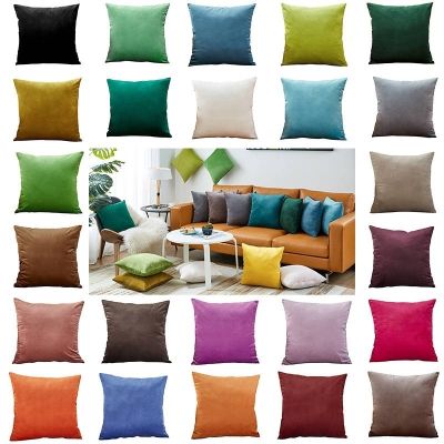 hot！【DT】♦♂☽  Set of 2 cushion velvet pillow case 30x50/35x35/45x45/50x50/60x60cm decorative pillows for Sofa/Living Room/Car