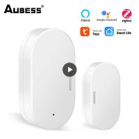 Wireless Google Home Smart Security Alarms Alexa Door Window Magnetic Sensor Smart Home Door Detectors Zigbee Remote Monitoring Household Security Sys