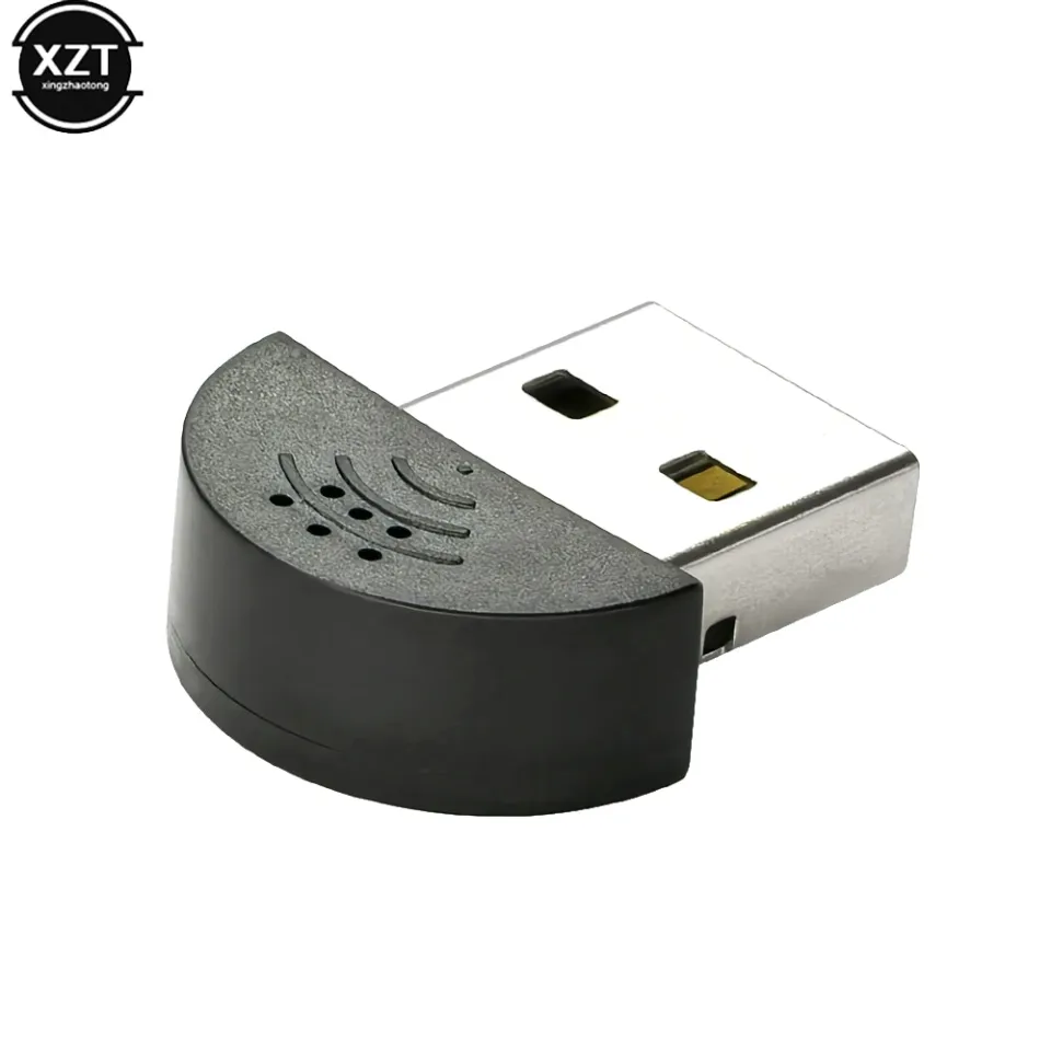Mini USB Microphone for Computer Laptop Desktop Driver Free Black