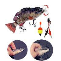 【cw】 4Size 4Segment Bait Electric Lures USB Charging Fishing Swimbaits Vivid !