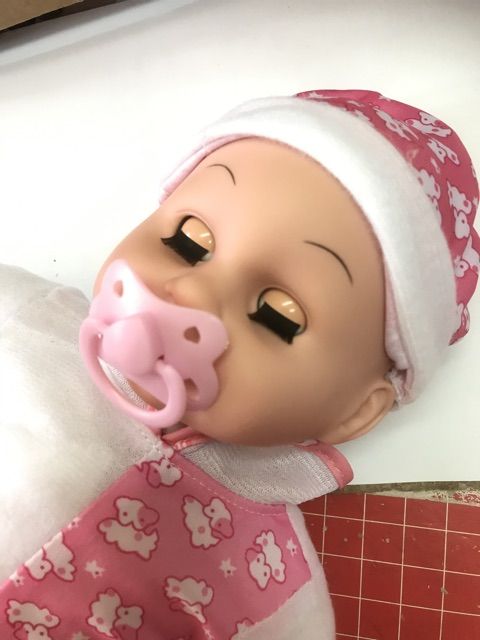 ตุ๊กตาทารก-ตัวนิ่มหลับตาได้-ร้องไห้เมื่อดึงที่ดูดนมออก-มีคลิปคะ-ตุ๊กตา