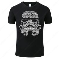 เสื้อยืดโอเวอร์ไซส์เสื้อยืด พิมพ์ลาย Star Wars Stormtrooper สีดํา แฟชั่นฤดูร้อน สําหรับผู้ชายS-4XL  FEPX