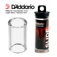 DAddario® PWGS-SS สไลด์แก้ว แหวนสไลด์กีตาร์ อย่างดี ขนาดเล็ก รูกว้าง 17 มิล  ยาว 48 มม  (Glass Guitar Slide)