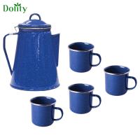 Dolity กาต้มกาแฟเคลือบกาน้ำทนทานน้ำเย็นกาน้ำชากาต้มน้ำกลางแจ้ง