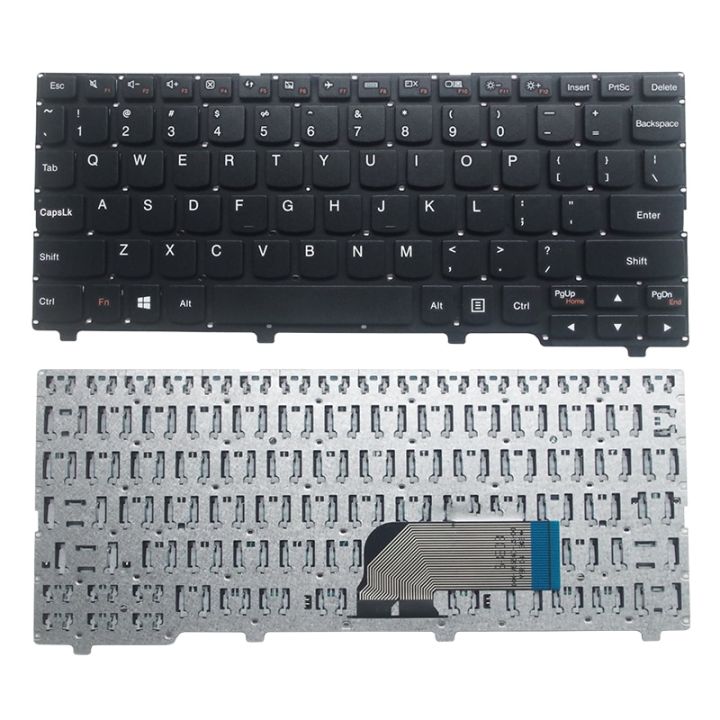 แป้นพิมพ์แป้นพิมพ์แล็ปท็อปสหรัฐอเมริกาใหม่สำหรับ-lenovo-ideapad-100s-100s-11iby-100s-11ภาษาอังกฤษสีดำ-สีขาว