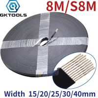 ♛✉✙ Open Belt 8M/S8m Black Polyurethane Pu Belt Steel Wire Opening Synchronous Belt Opening Synchronous Belt