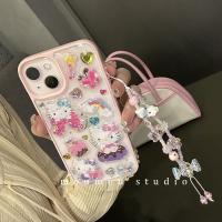 เคสไอโฟนน่ารัก ทรายดูดการ์ตูน Hello Kitty เหมาะสำหรับเคสโทรศัพท์มือถือ 14promax iPhone13 Apple 12 ใหม่ 11 นิ่มรวมทุกอย่าง