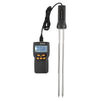 เครื่องวัดความชื้นในเมล็ดพืช LCD Digital Wheat Paddy Rice &amp; Corn Meter Grain Moisture Meter Water Content Analyzer -10 ~ 60 °C Temperature Tester Humidity Tester Measuring 2% ~ 30% Water Content Analyzer With 12-Inch Super Long Probe สำหรับข้าวโพดข้าวข้าว