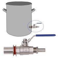 [HOT DUlQWBVNN 560] Homebrew ชงกาต้มน้ำ Weldless บอลวาล์วชุดที่มี1/2 Quot; 3/8 Quot; ท่อเข็ม304สแตนเลส1/2 Quot; NPT เต็มพอร์ตเหล้าฮาร์ดแวร์