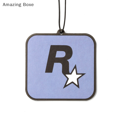 Amazing Boxe 1ชิ้นเทรนด์น้ำหอมรถยนต์ R Star รถน้ำมันหอมระเหยชิ้นตาข่ายติดทนนานจี้แดงตกแต่งรถยนต์ดับกลิ่น