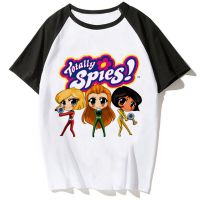 เสื้อยืดสตรีทแวร์สำหรับผู้หญิงเสื้อยืด Totally Spies 2000S