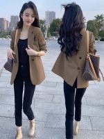 Uniqlo 2023 New Fashion version Authentic small slim blazer for women 2023 new autumn high-end casual temperament cardigan suit top