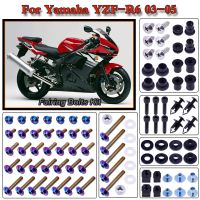 For Yamaha YZF R6 2003-2005 2004 Motorcycle Stainless Complete Bodywork Fairing Bolt Kit Screws Clip