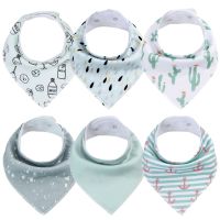 【DT】hot！ Baby Bandana Drool Bibs for Boys and GirlsSuper Soft Cotton Shower Sets Newborn Saliva