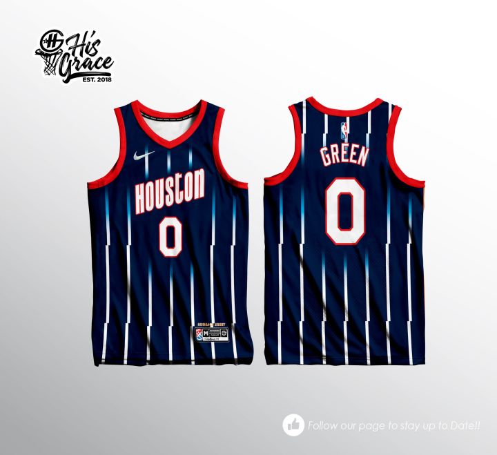 9 HOUSTON ROCKETS FULL SUBLIMATION HG CONCEPT JERSEY