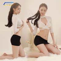 Sexy lingerie secretary uniform professional wear OL uniform perspective -SQ12