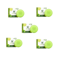 ?พร้อมส่ง | ถูก | ของแท้? LIME SOAP สบู่วิ้งไวท์ สีเขียว ใช้ได้ทั้งผิวหน้าและผิวกาย ขนาด 80 กรัม  (5 ก้อน)