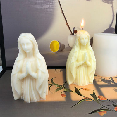 Virgin Mary Modeling Mold Plaster Statue Making Aromatherapy Mold Candle Mold Prayer Candle Mold Virgin Mary Candle Mold