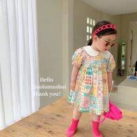 CUTE BABY?พร้อมส่ง?ชุดเดรสเด็กผู้หญิง กระโปรงเด็กผู้หญิงคอปก สำหรับเด็กผู้หญิง(653)