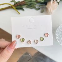 Love Ear Studs ins Small Set 2021 New Delicate, Small, Simple, Feminine, Sweet Earrings W8N0 W8N0