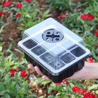 【hot】✶  12 Holes Trays Starter Propagation for Gardening Starting Germination