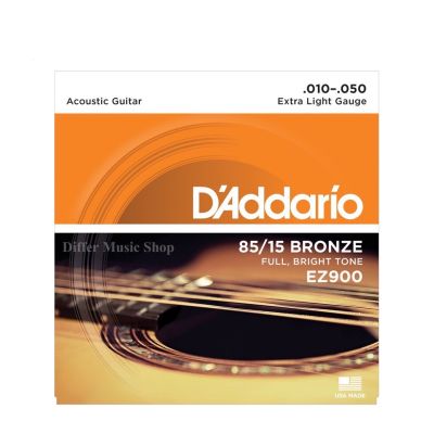 DAddario สายชุดกีตาร์โปร่ง รุ่น EZ900 010 -050 ของแท้100%