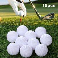 New 10pcs 41mm white golf PE blow molded hollow holeless indoor practice ball