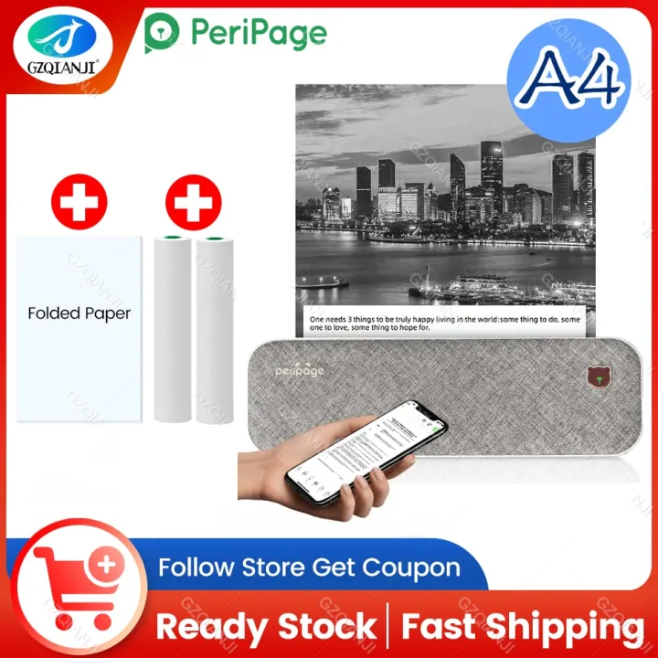 peripage-เครื่องพิมพ์-a4ไร้สายแบบพกพา-hd-a40กระดาษพิมพ์ความร้อนสำหรับการเดินทางธุรกิจสำนักงานการบ้านโทรศัพท์-pc-android