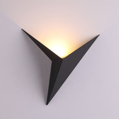 Triangle Wall Light Modern Creative 3W Minimalist Nordic LED Wall Lamps For Living Room Bedside Lamp Home Decroation AC85-265V