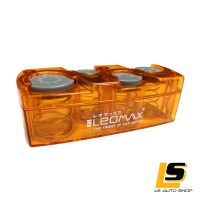 LEOMAX (ออกใบกำกับภาษีได้) กล่องเก็บเหรียญสปริง รุ่น PLUS 2 Model CH-6511 ใช้แต่งรถ หรือ พกพาได้ สี่ส้มใส