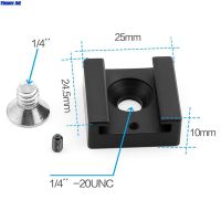 【CW】 Cold Shoe Mount Base with 1/4 quot; Mounting Screw for Flash Microphone Hot