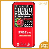 BSIDE LCD 9999นับเครื่องทดสอบ NCV มัลติมิเตอร์ AC DC ดิจิตอลสำหรับแรงดันไฟฟ้าในปัจจุบัน