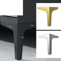 4pcs Metal Furniture Legs Black Gold Silver for Coffee Table Feet Sofa Chair Bathroom Cabinet Replacement Legs Hardware 8-17cm Furniture Protectors Re