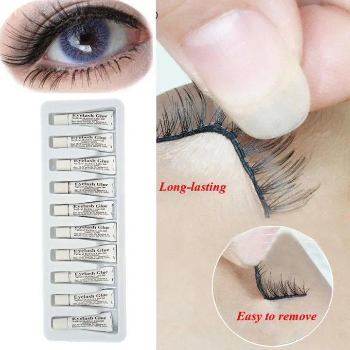 10pcs/Lot 2ML Natural Rubber Latex Eyelash Glue Waterproof Eyelash