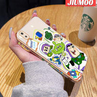 JIUMOO เคสสำหรับ Vivo Y91 Y91i Y1s Y91C Y90 IQOO Z7X IQOO Z7 5G พร้อมเคสเคสโทรศัพท์กันกระแทกลายการ์ตูนมอนสเตอร์กรอบแบบดั้งเดิมเคสนิ่มลายป้องกันกล้อง