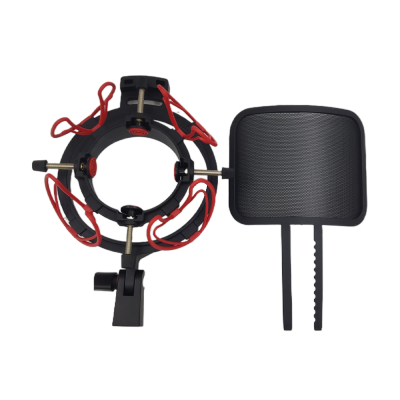 25-60mm Universal Shockproof Frame Condenser Mount U47 Microphone Shock Mount U87 Spray Windscreen Mesh Guard for efunken NM