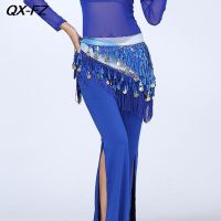 2023◈● Belly Hip Scarf with Coin Ladies Bellydance Costume Accessories Tassel Waist HipSkirts