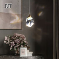 JJT โพสต์โมเดิร์นเรียบง่ายหรูหราโคมไฟห้องรับประทานอาหารคริสตัลทองแดงทั้งหมดบุคลิกภาพความคิดสร้างสรรค์โคมไฟข้างเตียงห้องนอนโคมระย้าบาร์คุณภาพสูง