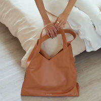 KEWLKEEN Oversized Hobo Tote Bag กระเป๋าหนังใบใหญ่ กระเป๋าโฮโบ มินิมอล เรียบง่าย สีเอิร์ธโทน จุของได้เยอะ