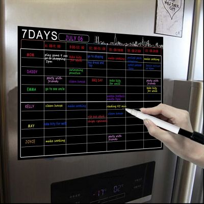 Magnetic Dry Erase Calendar Set 16X12 Inch Whiteboard Weekly Planner Organizer A3 White Board for Refrigerator Fridge Kitchen Home