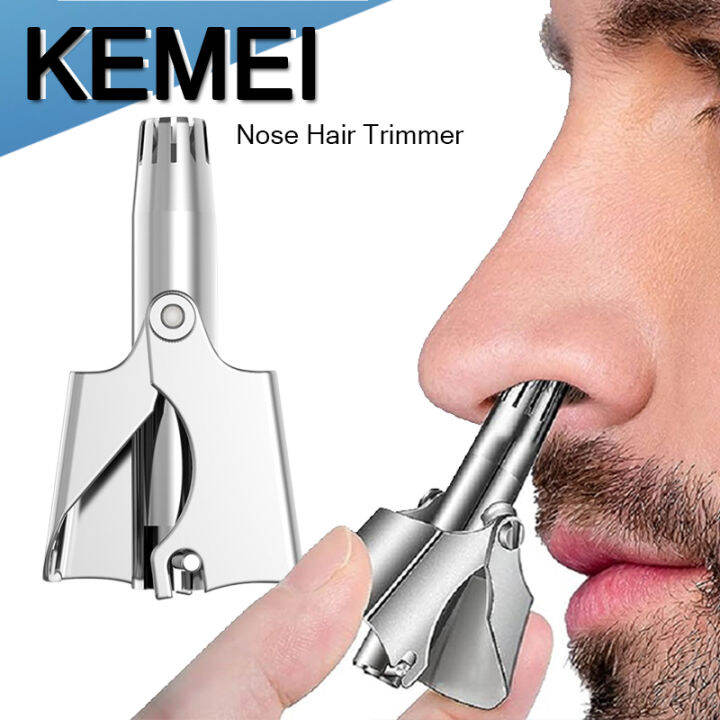 Manual Nose Hair Trimmer for Men/Woman Stainless Steel Manual Trimmer for Nose Razor Washable