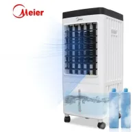 Meier พัดลมไอเย็น ขนาด10ลิตร พร้อมเจลเย็น2ขวด พัดลมไอเย็นเตลื่อนที่4ล้อ รับประกันนาน 2 ปี Air cooler ทำความเย็นทั่วห้องแข็งแรงทนทาน มี มอก.