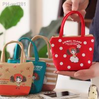 Kawaii Canvas Cartoon Storage Bag Coin Sundries Tampon Earphone Organizer Mini Portable Cosmetic Bag Purse for Girl Woman