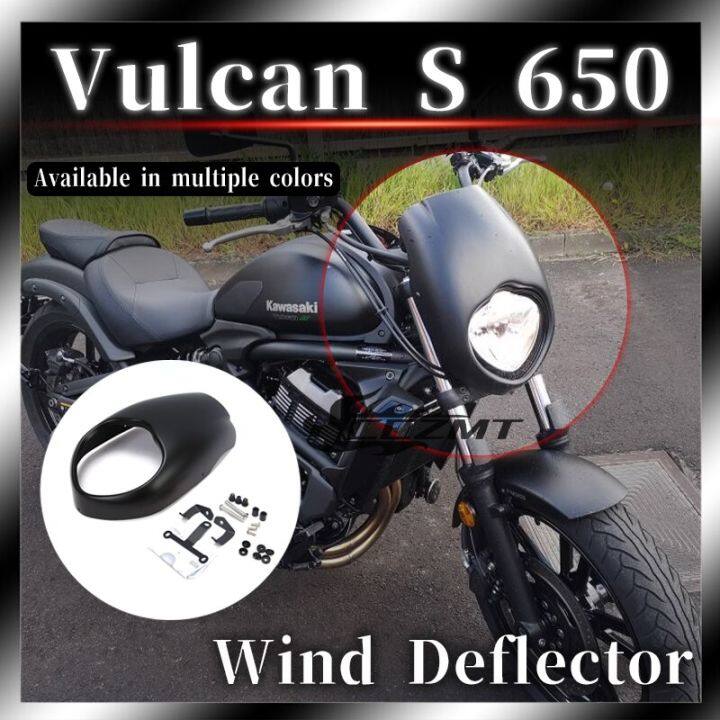 อุปกรณ์เสริมรถจักรยานยนต์สำหรับ-kawasaki-vulcan-s-650-2015-2020-2021-22อุปกรณ์เสริมรถจักรยานยนต์กระจกหน้ารถพอดีกรอบป้องกัน2022ใหม่-vulcan-s650