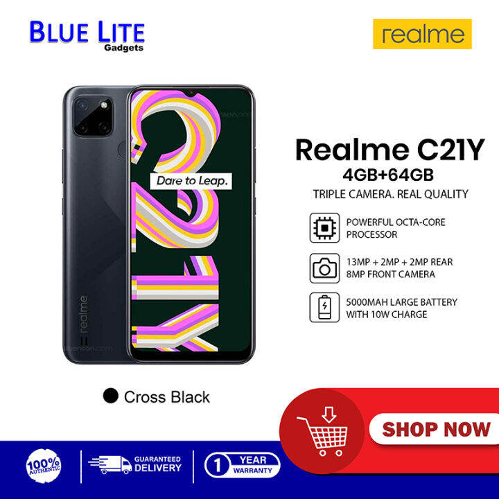 Realme C21-Y 4GB+64GB Cross Black | Lazada PH