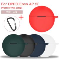 Wireless Bluetooth Earphone Liquid Silicone Soft Cover For OPPO Enco Air 2i Air2i Case With Hook Anti-fall Protective Sleeve Wireless Earbud Cases