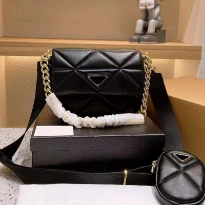 Black Womens Crossbody Bags Designer Rhombus Tote Brand Shoulder Bolsa For Women Leather Messenger Sac Mujer Luxury Chain Bag