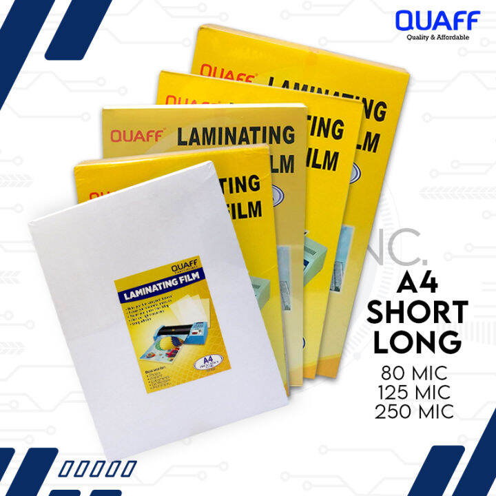 Risefully Short / A4 / Long QUAFF Laminating Film 125micron & 250micron