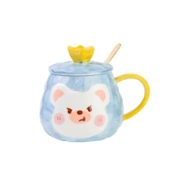 Cute Animal Ceramic Mug Creative Hand Painted 3D Mugs With Handle Coffee  Tea Milk Breakfast Cups Nice Gifts