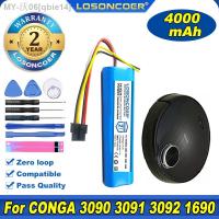 zvhm00 100 Original LOSONCOER 4000mAh Battery For CECOTEC CONGA 3090 3091 3092 1690 1890 2090 2290 Robot Vacuum Cleaner Accessories